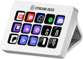 Elgato Stream Deck MK.2 White – Studio Controller, 15 macro keys, trigger actions in apps and software like OBS, Twitch, YouTube and more, works with Mac and PC